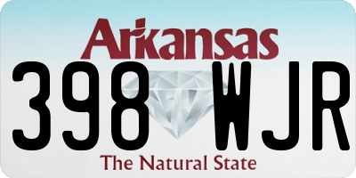 AR license plate 398WJR