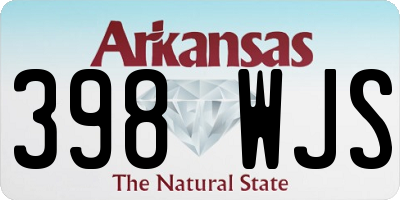 AR license plate 398WJS