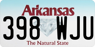 AR license plate 398WJU