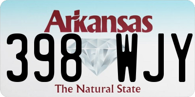 AR license plate 398WJY