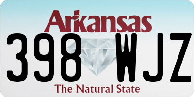 AR license plate 398WJZ