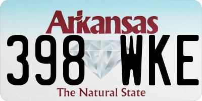 AR license plate 398WKE