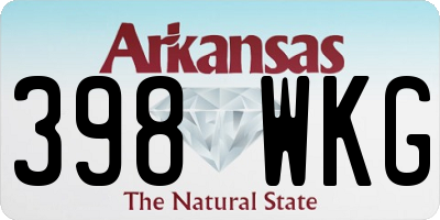 AR license plate 398WKG