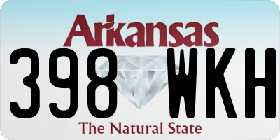 AR license plate 398WKH