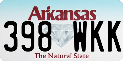 AR license plate 398WKK