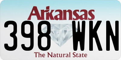 AR license plate 398WKN