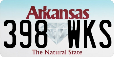 AR license plate 398WKS