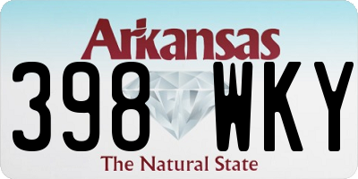 AR license plate 398WKY