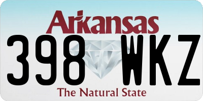 AR license plate 398WKZ