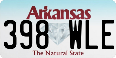AR license plate 398WLE