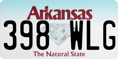 AR license plate 398WLG