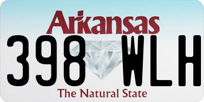 AR license plate 398WLH