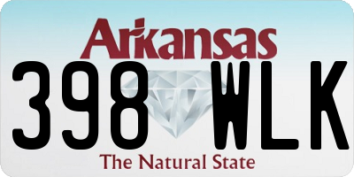 AR license plate 398WLK