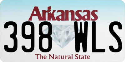 AR license plate 398WLS