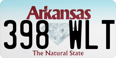 AR license plate 398WLT