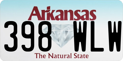 AR license plate 398WLW