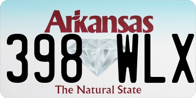 AR license plate 398WLX