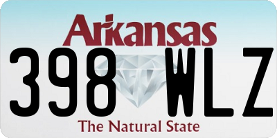AR license plate 398WLZ