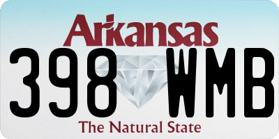 AR license plate 398WMB