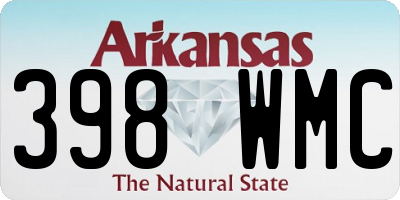 AR license plate 398WMC