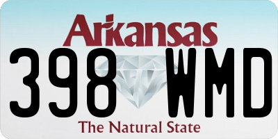 AR license plate 398WMD