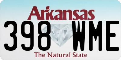 AR license plate 398WME