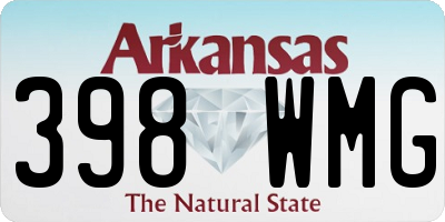 AR license plate 398WMG