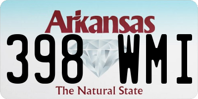 AR license plate 398WMI