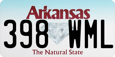 AR license plate 398WML