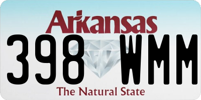AR license plate 398WMM
