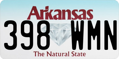 AR license plate 398WMN
