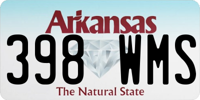 AR license plate 398WMS