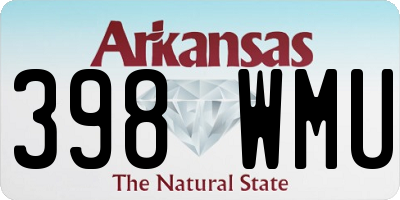 AR license plate 398WMU