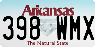 AR license plate 398WMX
