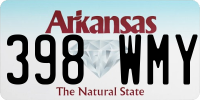AR license plate 398WMY