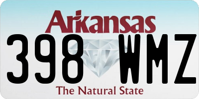 AR license plate 398WMZ