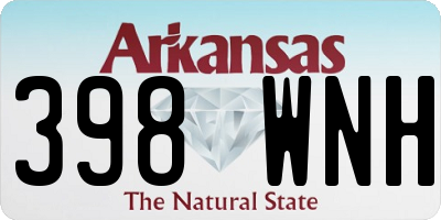 AR license plate 398WNH