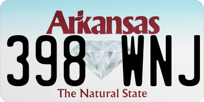 AR license plate 398WNJ