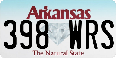 AR license plate 398WRS