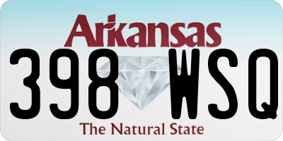 AR license plate 398WSQ