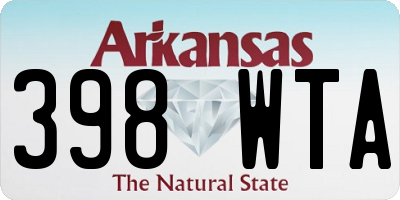 AR license plate 398WTA