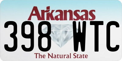 AR license plate 398WTC