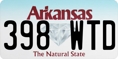 AR license plate 398WTD