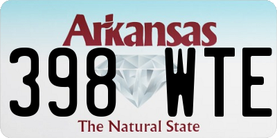 AR license plate 398WTE