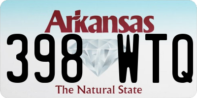 AR license plate 398WTQ