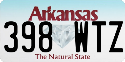 AR license plate 398WTZ