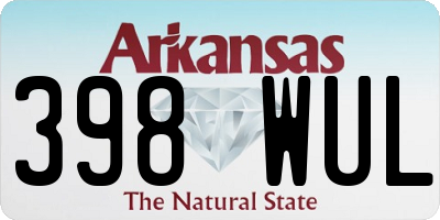 AR license plate 398WUL