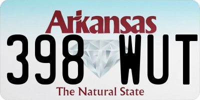 AR license plate 398WUT