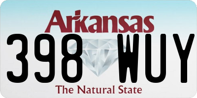 AR license plate 398WUY