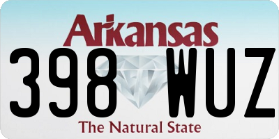 AR license plate 398WUZ